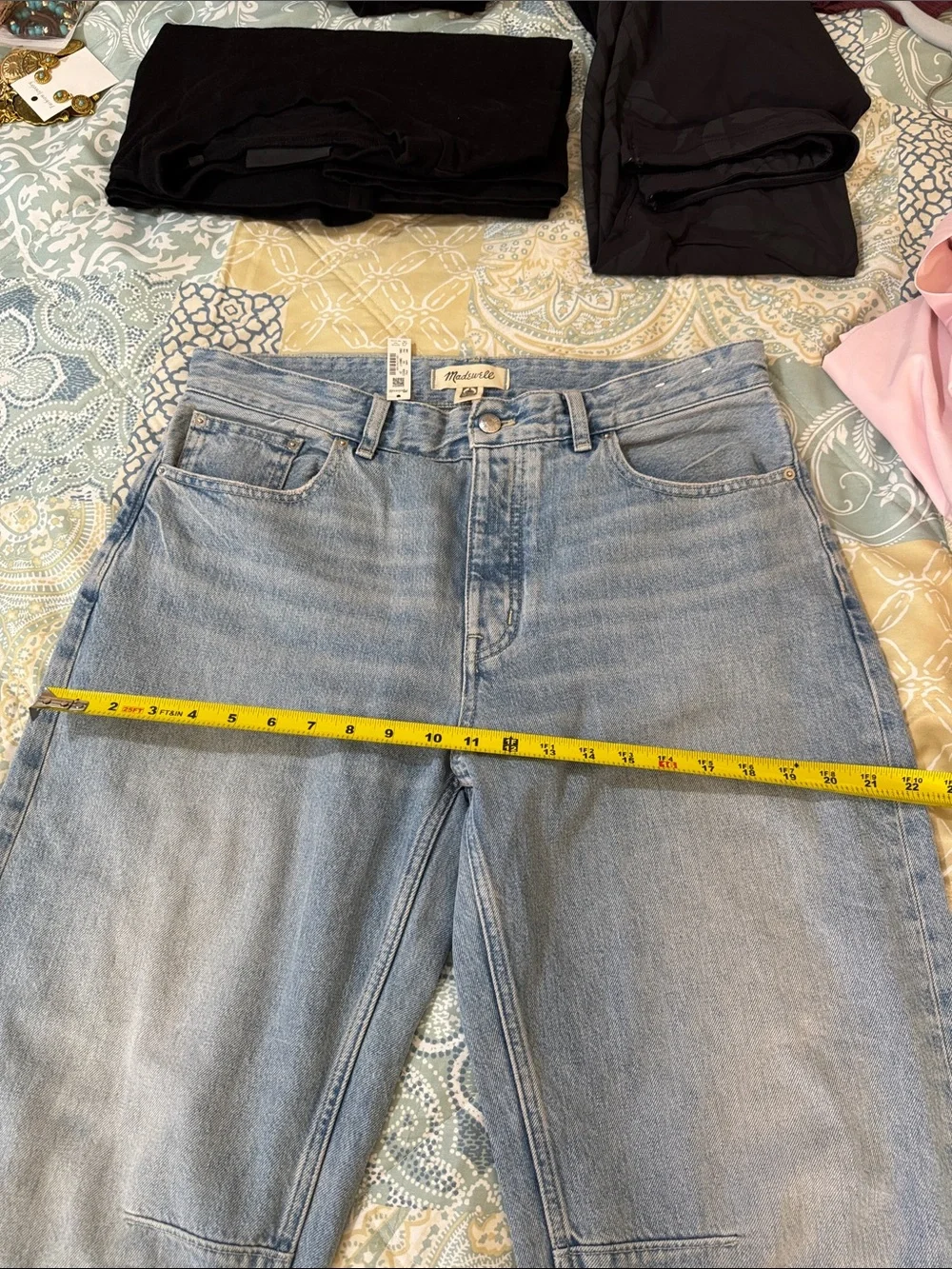 Madewell Light Blue Wide-Leg High-Rise Jeans, 
The Darted Barrel-Leg Jean, NEW - Picture 3 of 16